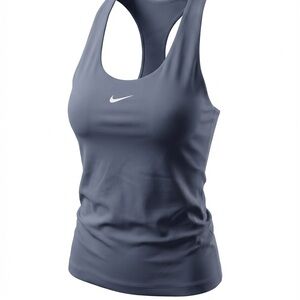 Nike Women's Racerback Tank in Navy Built in Bra Small